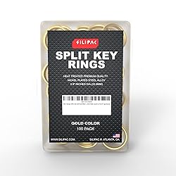 Silipac Keychain Rings Bulk 100 pcs - Split Ring