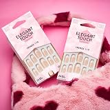 Elegant Touch French Nails 110 Coffin Natural Pink White Tip view 2