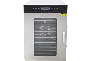 Hakka Food Dehydrator Commercial, 16 Trays Food Dryer Food Dehydrator Machine for Jerky/Vegetables/Fruits/Meat/Dog Treats/Her