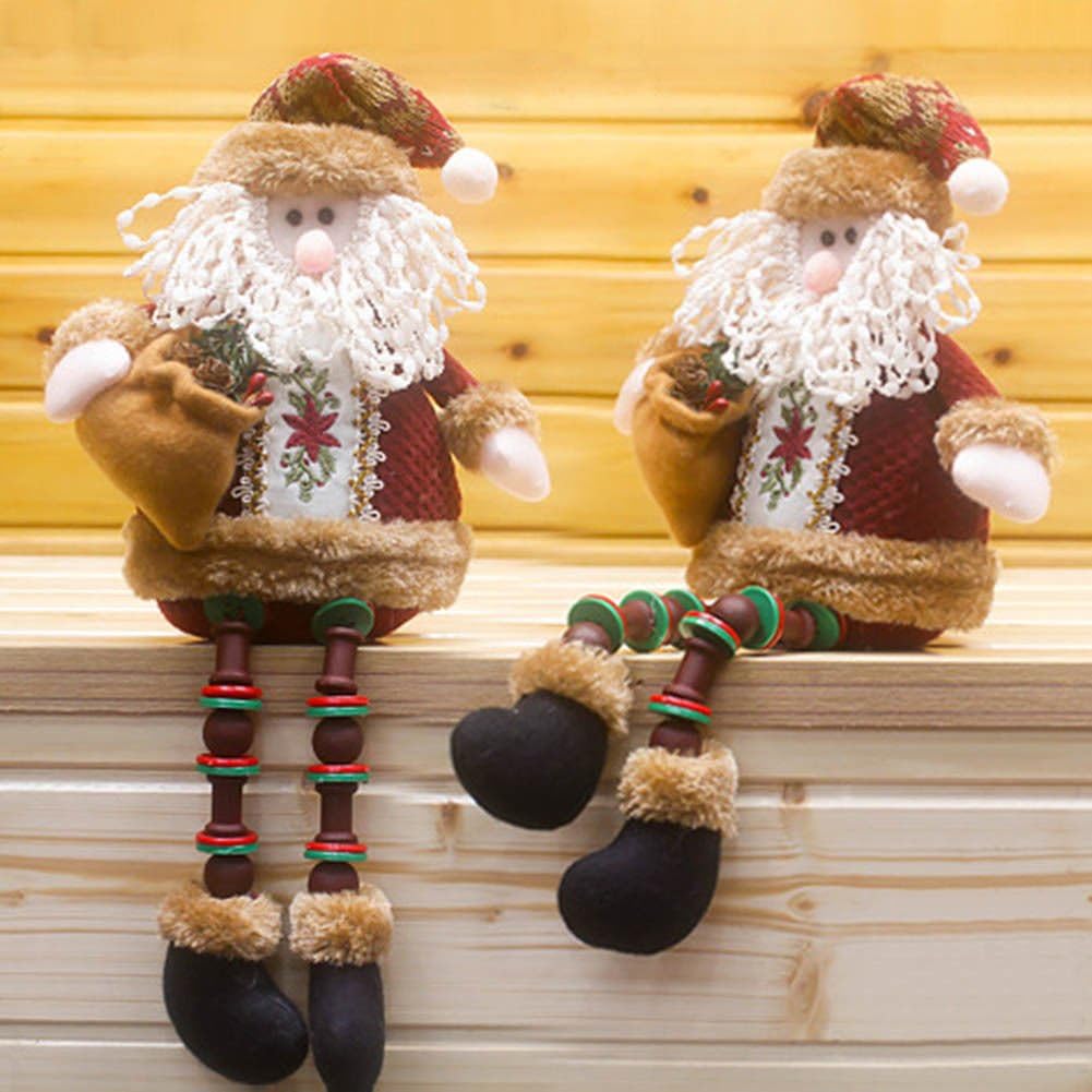 CYNDIE Hot Sale New Cute Santa Claus Snowman Deer Idol Toy Ornaments Christmas Gift Xmas Home Decor Reindeer