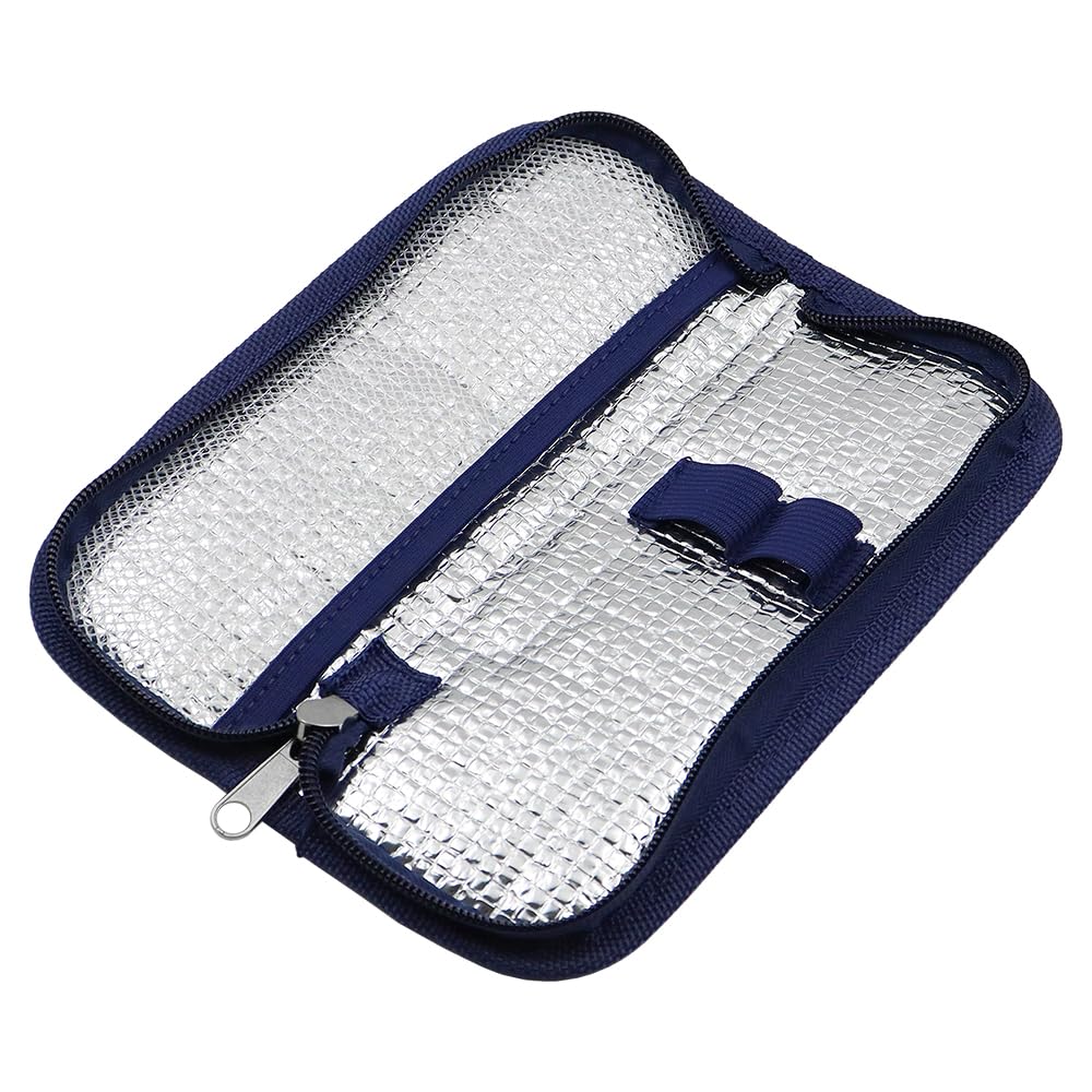 Hsthe Sea Insulin Cooler Travel Bag Diabetic Insulated Organizer Portable Carrying Pouch for Insulin and Drugs Storage (Without Ice Pack)