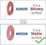 Zayejod Matte White PVC Quadrant Trim 5M Self Adhesive Beading 12mmx6mm view 5