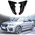 KETAI X3M Fender Mark Compatible with 2018-2022 BMW X3 G01 Shark Gills Front Fender Side Air Flow Fender Vent Cover Trim ABS