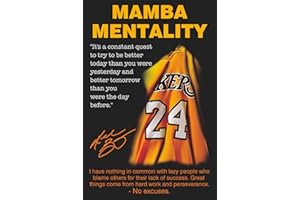 NIIORTY Black Mamba Inspirational Quotes Poster, Black Mamba Mentality Wall Art Decor, Jersey Canvas Art Poster for Man Cave Boys Room Office Decor, A Gift for Dear Basketball Fans, 16"x24" - Unframed
