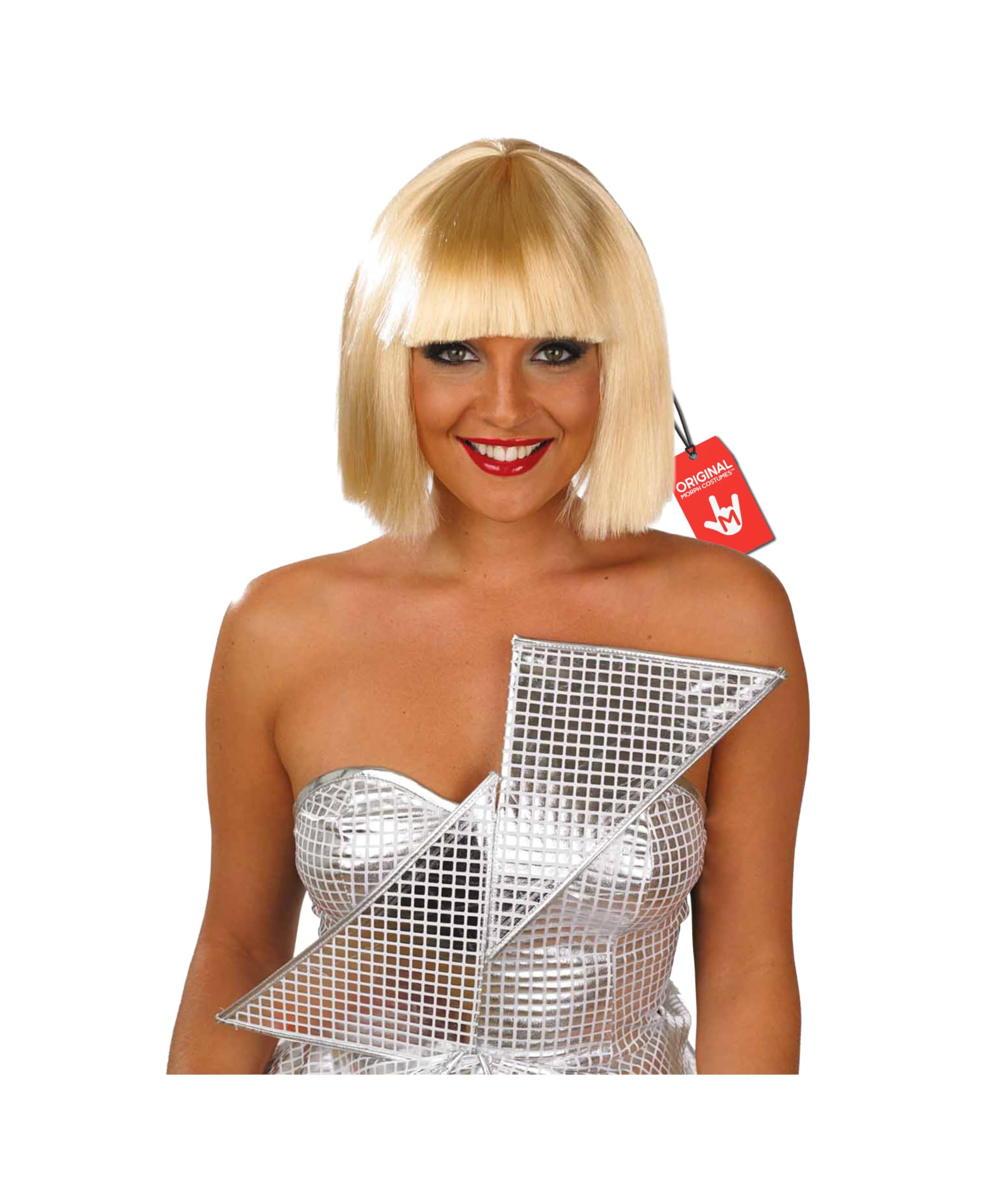 Fun Shack Blonde Wig for Fancy Dress Women, Party Wigs for Women, Blonde Short Bob Girls Wig, Disco Wig and Dress Up Wig One Size