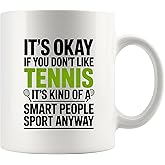 Panvola It's Ok If You Don't Like Tennis Gifts For Men Women Tennis Player Coach Gifts Sports Player Novelty Drinkware Ceramic Mug 11 oz White