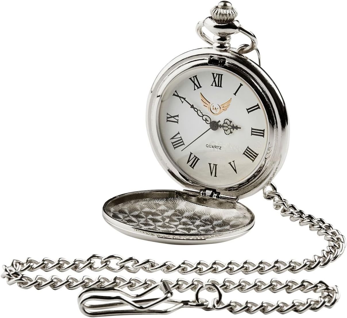 HM Prison Service Pocket Watch and Hancuffs Keyring and Pocket Chain Jail Warden Warder Officer in Luxury Wooden Gift in Case Box Gift Set