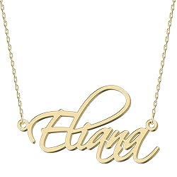 UMAGICBOX Personalized Eliana Name Necklace 18K