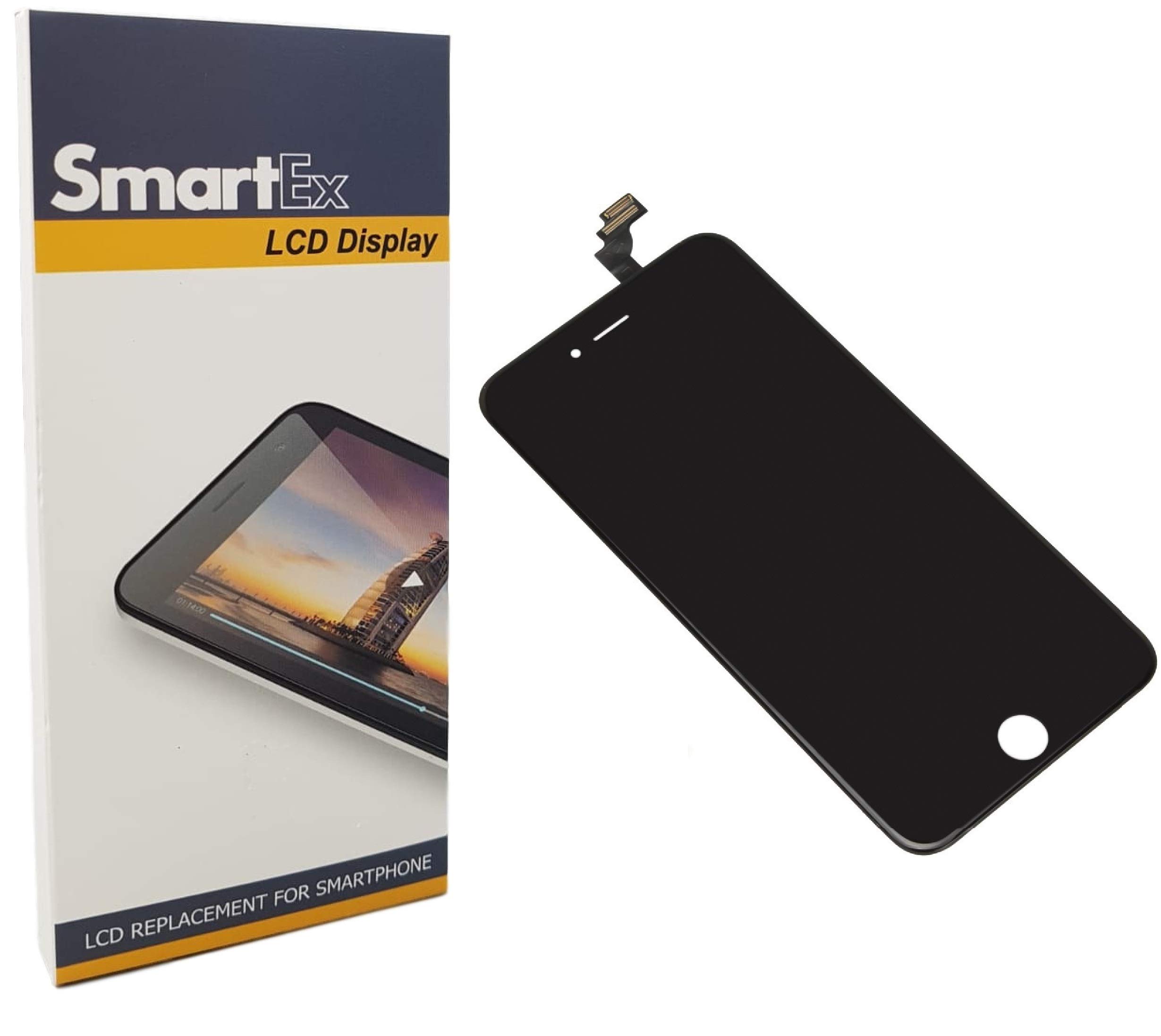 Smartex NEW LCD Display Black compatible with iPhone 6 Plus/Retina Display LCD and Glass Touch Screen
