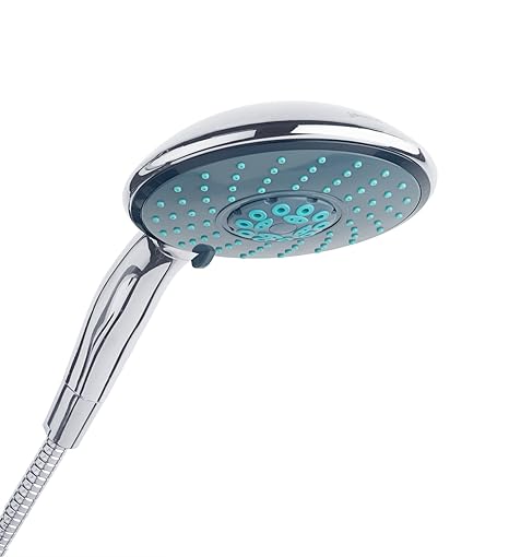 jocalvi Handbrause Set mit Schlauch - XXL Wellness - 4 Strahlarten - Duschkopf 150mm Durchmesser mit 1,5m Duschschlauch - Für