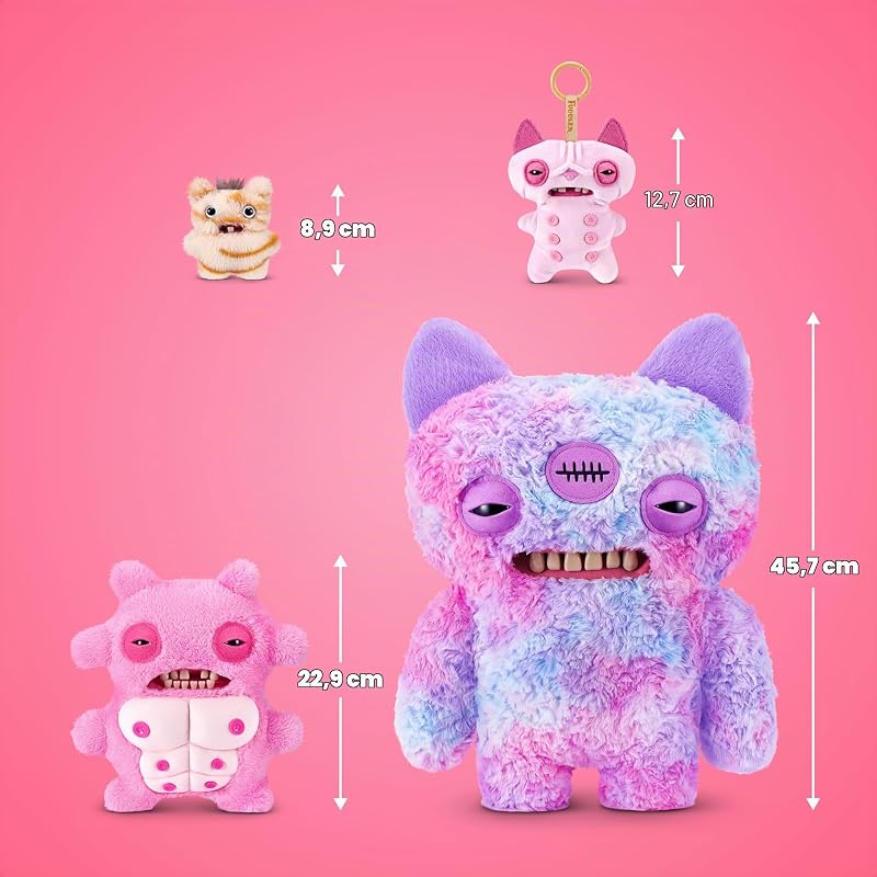 Nipple Fuggs 23 cm Peluche Giocattolo Da Collezionare (Sir Nobbynuts) di ZURU Divertente design di mostro brutto con dettagli ridicoli