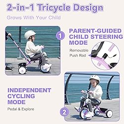 Liberry 2 in 1 Toddler Tricycle Age 2 3 4 Years