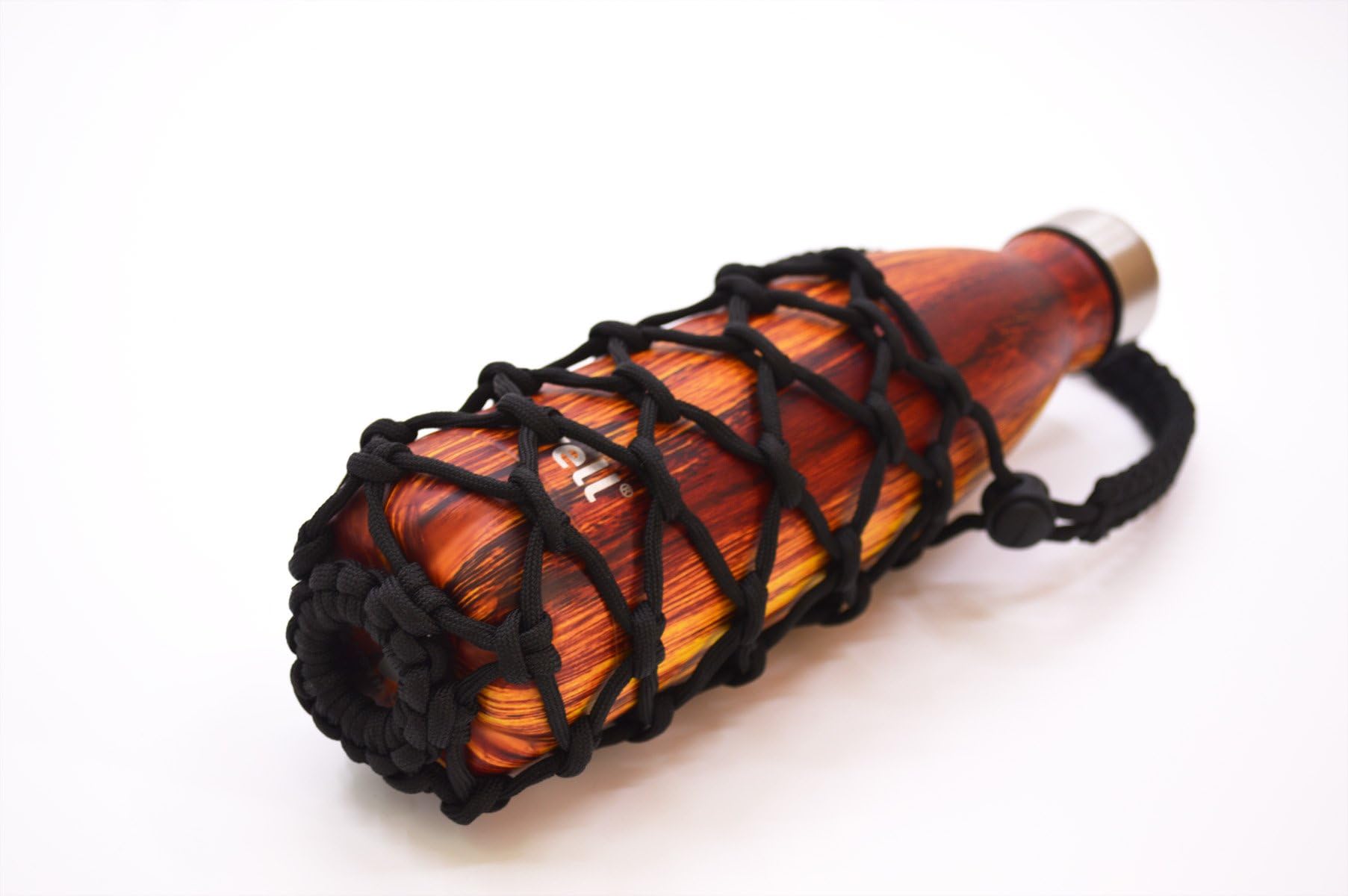 Loyoda Water Bottle Carrier Crafted Net Strap and Handle for Swell Mira and Other Cola Shaped Water Bottles Black 25oz