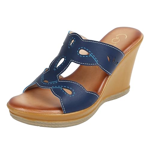 Catwalk blue wedges Clearance