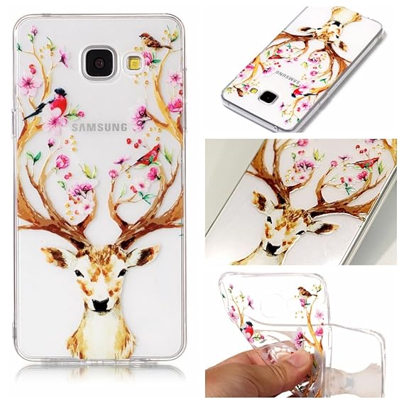 Cozy Hut Samsung Galaxy A5 2016 Hülle, Ultra Slim Transparent/Schützend/Weich/Ultra Hybrid/Schock Absorption/Kratzfest Backco