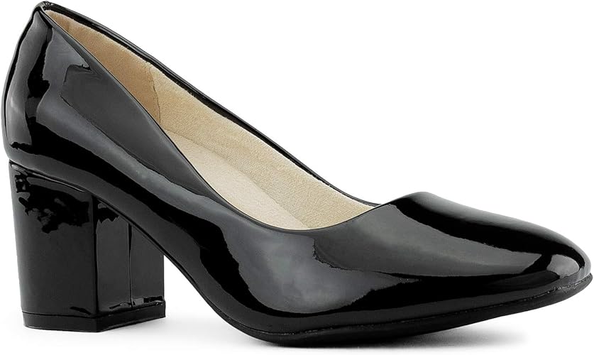 wide width chunky heel