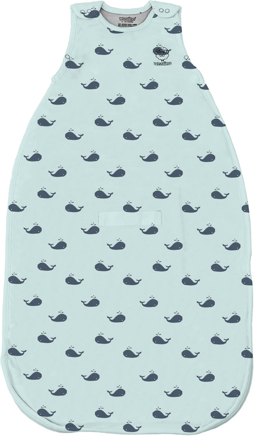 Woolino Ultimate 4 Season Baby Sleeping Bag, Merino Wool Baby Sleep Sack, Organic Cotton Outer - Image 3