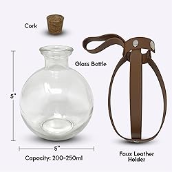 Cosmic Chameleon Glass Potion Bottles with