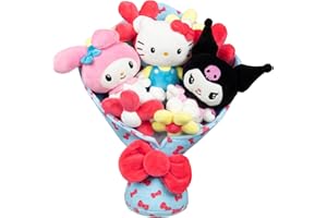 Jazwares Hello Kitty and Friends - 12-inch Plush Celebration Bouquet - 9 Plush Included - Officially Licensed Sanrio Product from