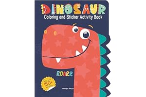 Dinosaurs - Coloring and Sticker Activity Book (With 150+ Stickers)