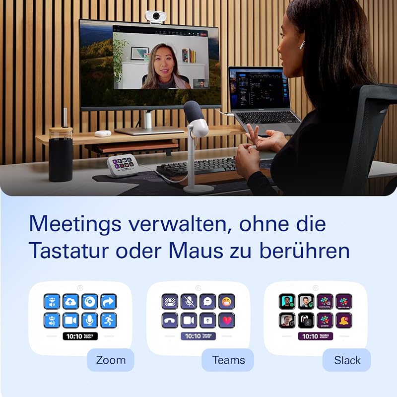 Stream Deck Neo, 8 anpassbare Tasten, 2 Touch Points