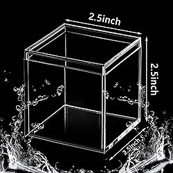 Blulu 8 Pieces Clear Acrylic Plastic Jewelry Box