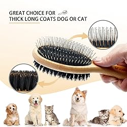 Double Sided Dog and Cat Brush - Bristle and Pin
