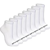 Sperry Men’s 8-Pack Cushion Comfort Low Cut Ankle Socks - Breathable Moisture-Wicking Athletic Low Cut Socks for Everyday Use