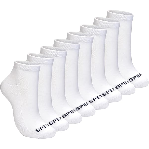 Sperry Mens No Show Mid Vamp Liner Socks 6 Pairs Shoe