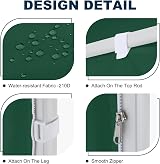 MasterCanopy Instant Gazebo Sidewall Forest Green 217x305cm 3x3M view 6