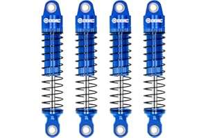 OGUNKE OGRC 59mm Shocks Absorber Oil Threaded Damper Threaded Shock Absorber for TRX4M 1/18 RC Crawler Upgrade Parts (Blue)