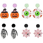 Spider Earrings for Women Cute Halloween Cosplay Earrings for Women Halloween Spider Earrings Gothic Punk Earrings for Halloween Party