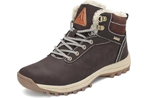 Mishansha Winter Boots for Men Women Waterproof Snow Boots Warm Lined Non Slip Hiking Boot