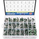 Glarks 24 Value 700PCS 0.22NF- 470NF Polyester Film Capacitor Assortment Kit