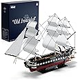 Nifeliz Old Ironsides, Collectible Navy Ship Building Set for Adults, Build and Display This Replica of an Iconic USS Frigate, Gift Ideal for Sailing Ships Enthusiasts (1603 PCS, NF10239)