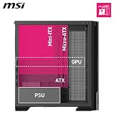MSI MPG Velox 300R Airflow PZ Mid-Tower Case 360mm Radiator Support view 4