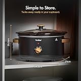 VonShef Fika 3.5L Slow Cooker Nordic Design With Removable Ceramic Pot view 7