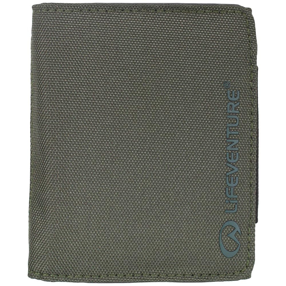 Lifeventure RFID Protected Trifold Wallet — Zip Trifold Wallet for Travel, Eco-Friendly, Recyclable Material (Olive)