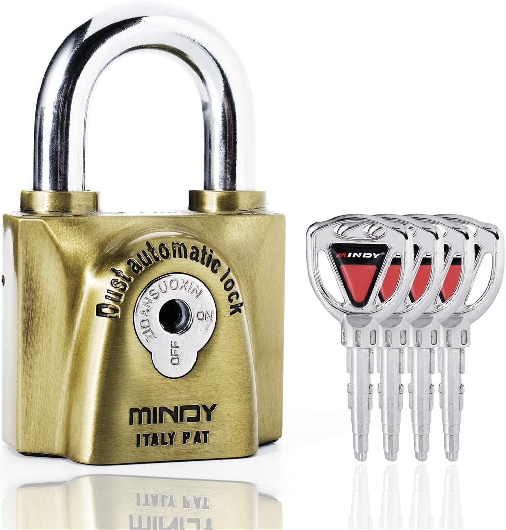 60mm Heavy Duty Lock Warehouse Waterproof Keyed Padlock Top Security Lock with 4pcs Keys Amazon