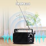 Retekess TR604 Portable Radio FM AM with Large Dial and Speaker view 4