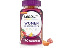 Centrum MultiGummies Gummy Multivitamin for Women, Multivitamin/Multimineral Supplement with Vitamin D3, B Vitamins and Antioxidants, Assorted Fruit Flavor - 170 Count
