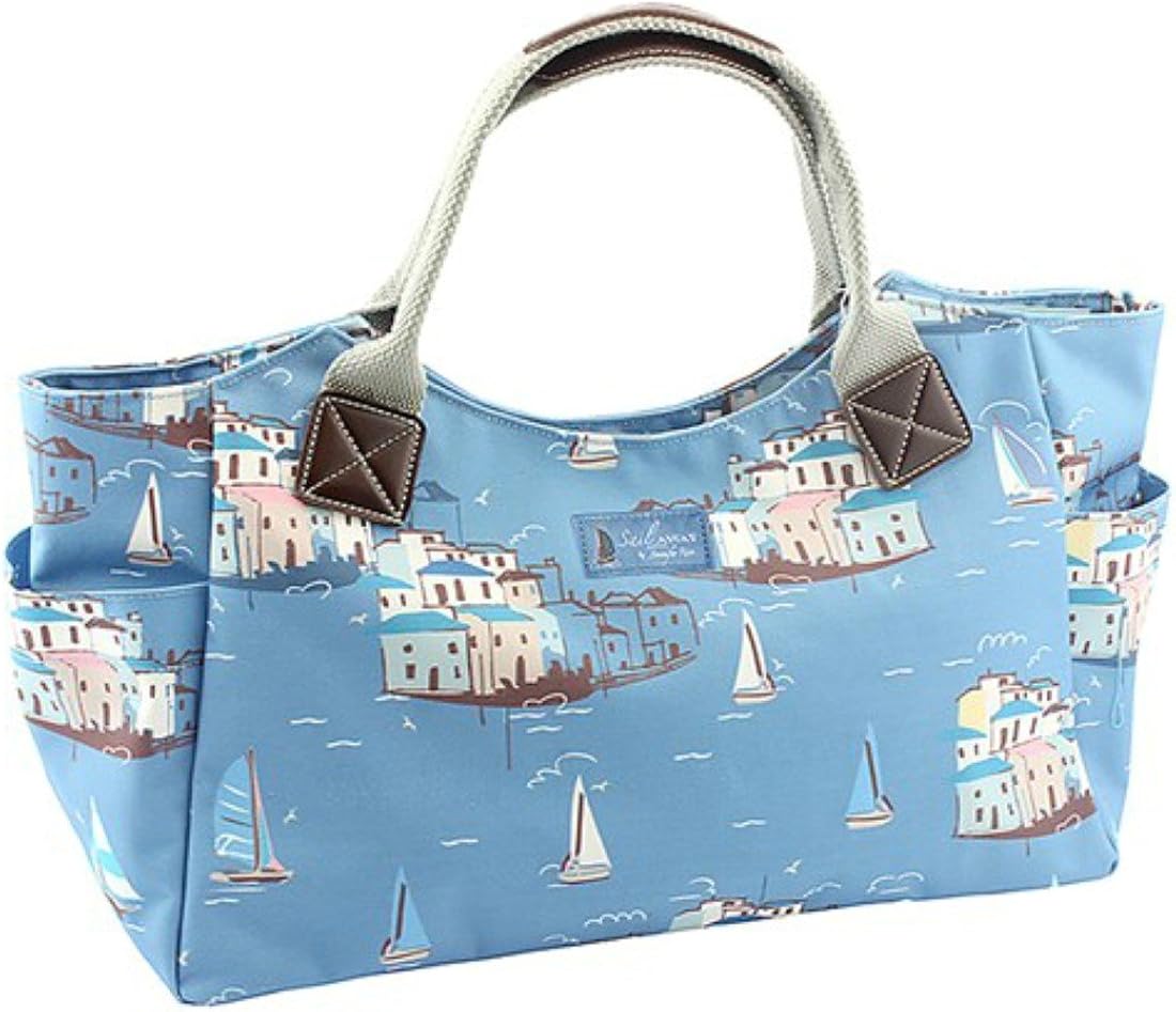 Large 'Sail Away' Print Tote Bag Amazon.co.uk Shoes & Bags