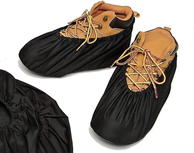 Reusable Shoe Covers for Indoors Shoe Booties Non Slip Washable Boot