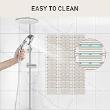 XIYUNTE Shower Mat Non Slip 68x40 cm Anti Mould Cut to Size Brown view 7