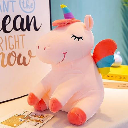 Amazon ユニコーンぬいぐるみ ファンタジー 軽量 添い寝おもちゃ 寝そべり枕 癒し系 人気 萌え萌え 気持ちいい もこもこ かわいい ストレス解消彼女 家族 店飾り 部屋 子供お誕生日 プレゼント 低反発 子供なでなで ぬいぐるみ おもちゃ