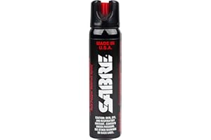 SABRE Magnum 120 3-In-1 Defense Spray, 35 Bursts, 12-Foot (4-Meter) Range, Triple Protection Formula Contains Pepper Spray, CS Military Gas and UV Marking Dye, Extra Large 92.4 Gram Canister
