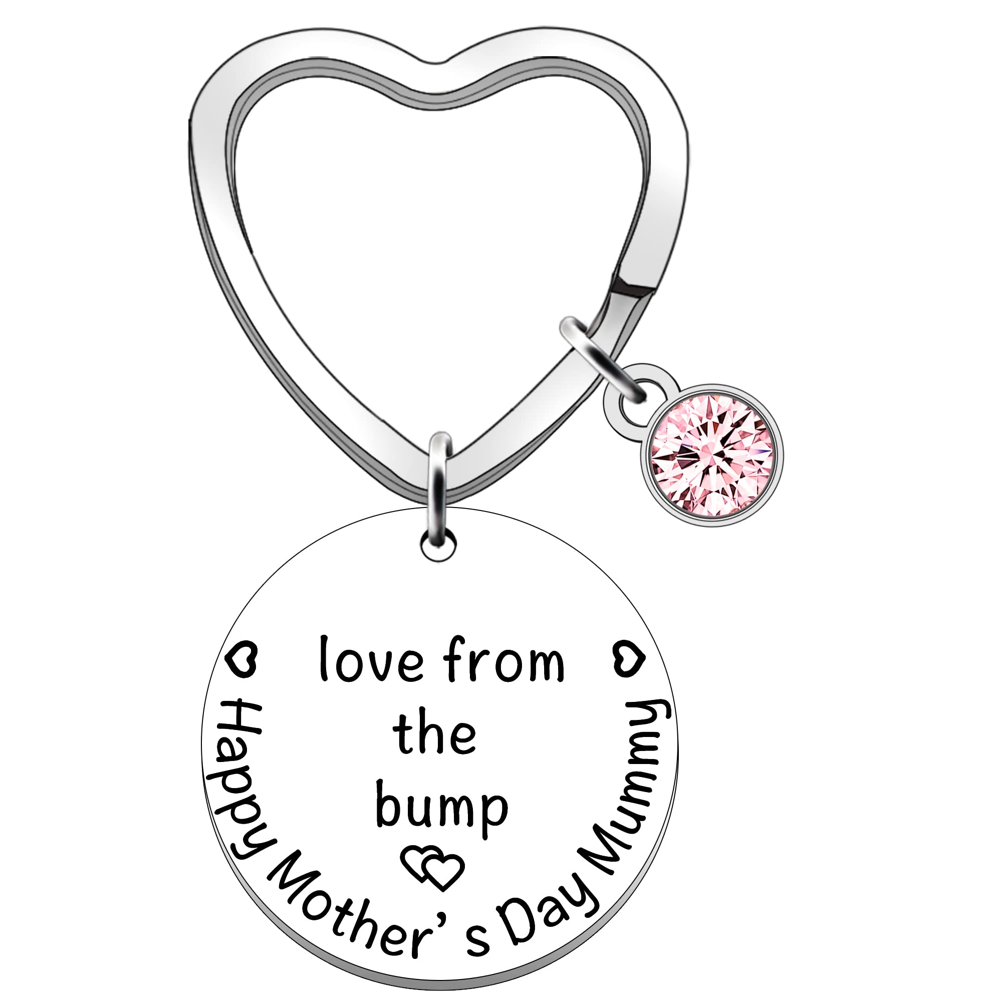 JETTOP Mummy to Be Gifts New Mum Gifts from Bump First Mothers Day Gifts Keyring Happy Mother's Day