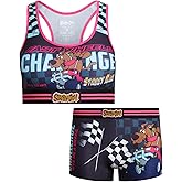 COCO BRANDS Womens Underwear Set - 2 Piece Racerback Sports Bras for Women & Boys Shorts Womens Bra and Panty Set (S-XL)