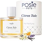 Posie Pets Dog Perfume Spray Long Lasting with Orange Blossom, Lavender, Vanilla Scent - Water-Based, Vegan Cologne - Luxury, Alcohol-Free Grooming Deodorizer for Dogs - Citrus Tale, 3.4 Fl Oz