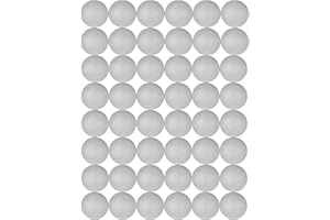 ADER PRODUCTS Craft Balls (1.5 Inch - 3.8 cm) Polystyrene Foam Balls for DIY Crafting and Decoration by My Toy House | White Color (50 Pack)